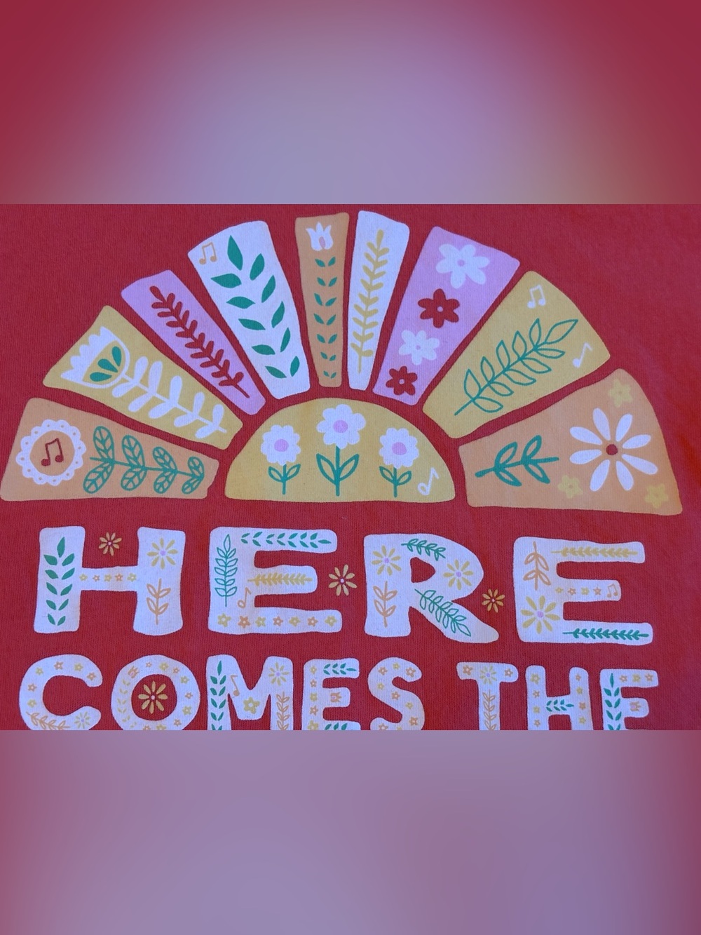 Life Is Good Crusher-Lite Women's Tee Here comes the Sun, SM, Coral/orange - Picture 15 of 16